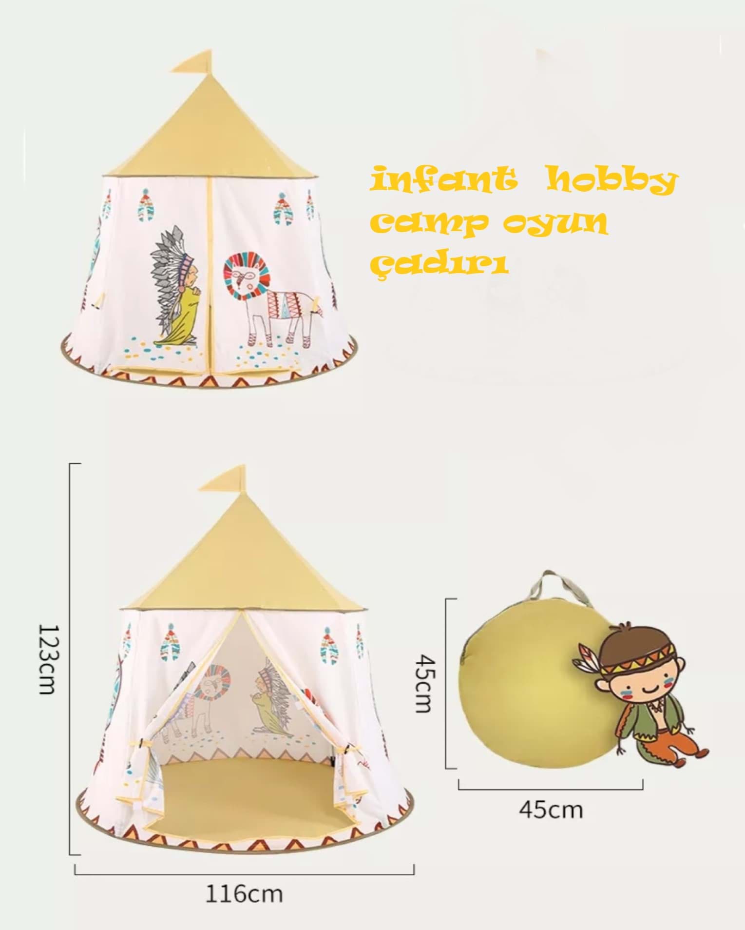 Picture of İnfant Hobby Camp Katlanabilir Oyun Çadırı Oyun Evi 